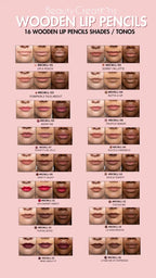Wooden Lip Pencil Set BEAUTY CREATIONS