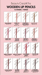 Wooden Lip Pencil Set BEAUTY CREATIONS