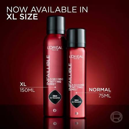 Fijador L’Oréal Infallible 3-Second Setting Mist  L’OREAL PARIS