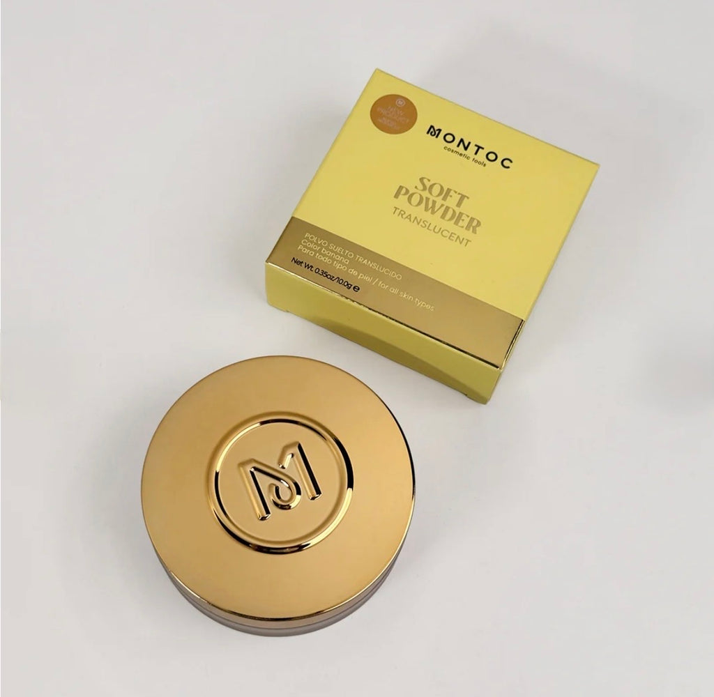 Polvo Suelto banana traslucido Soft Powder 10G nueva presentación  MONTOC