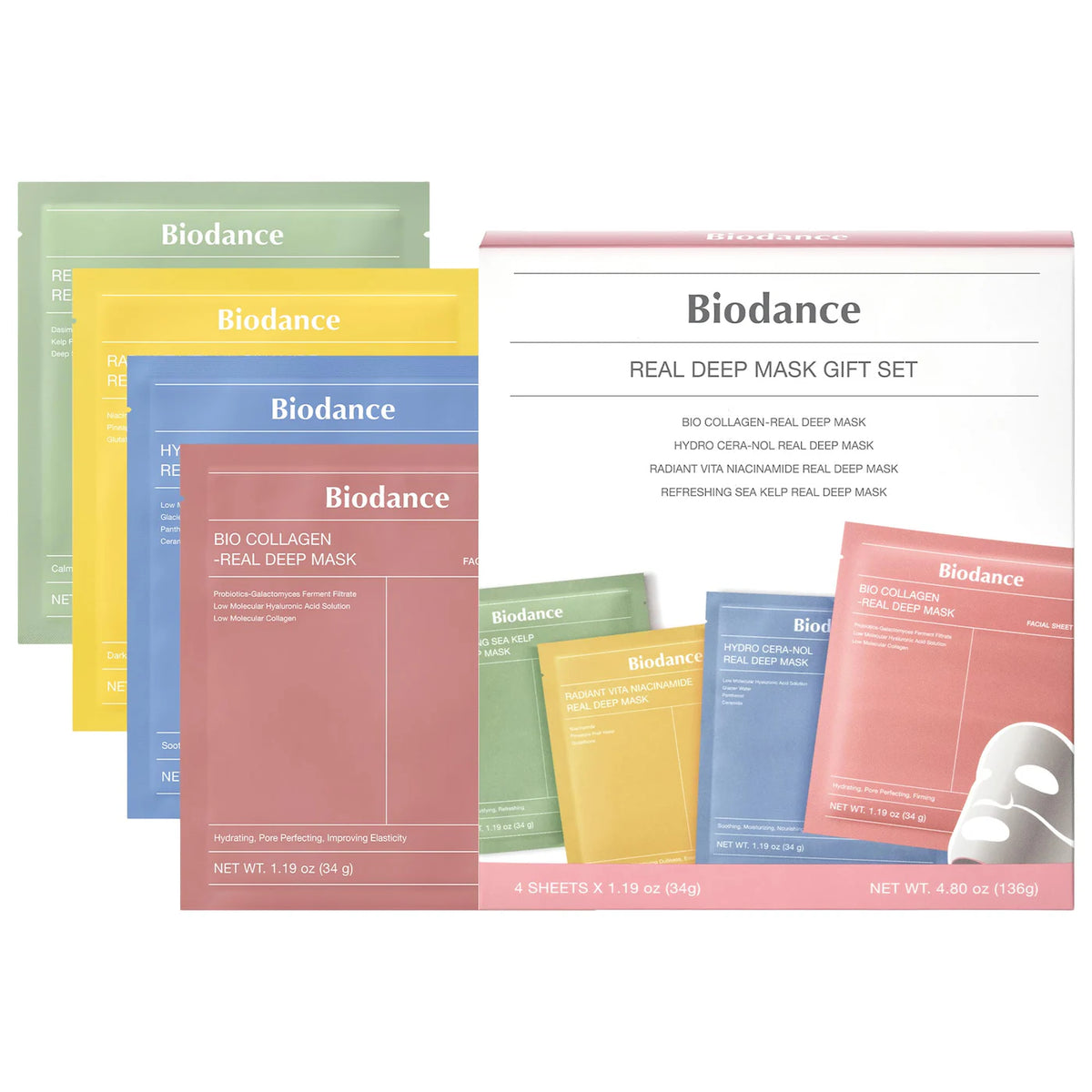 Mascarillas 4 Pack BIODANCE